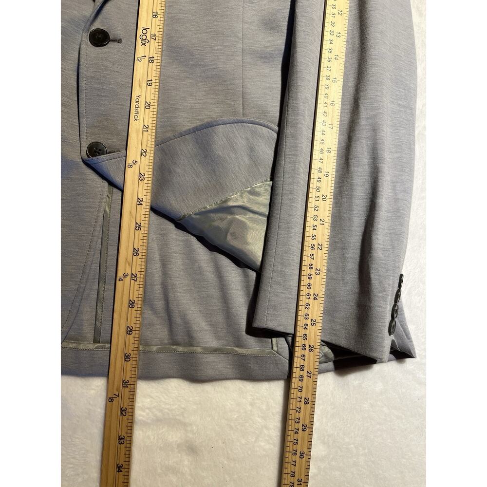 New Calvin Klein 44-46R Mens Heathered Gray Cotton Blend Casual Blazer 1/4 Lined - Picture 15 of 15